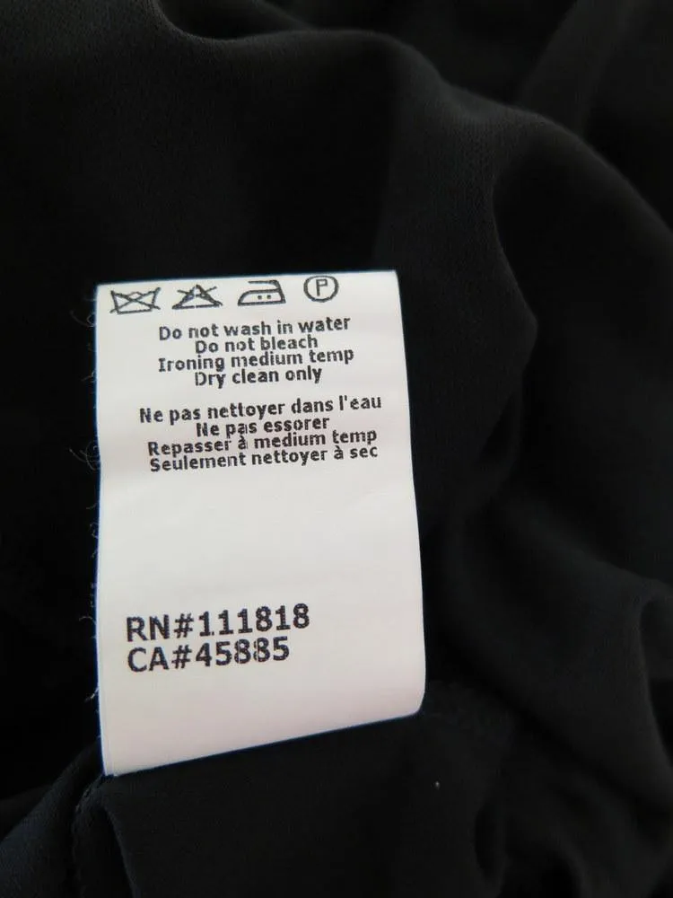 Michael Kors Women's Dress: Black Rayon Size 8, Pre-owned