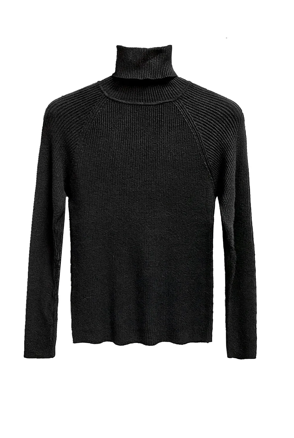 MISS PINKI Christina Roll Neck Jumper turtle neck knitwear - Black - S/M