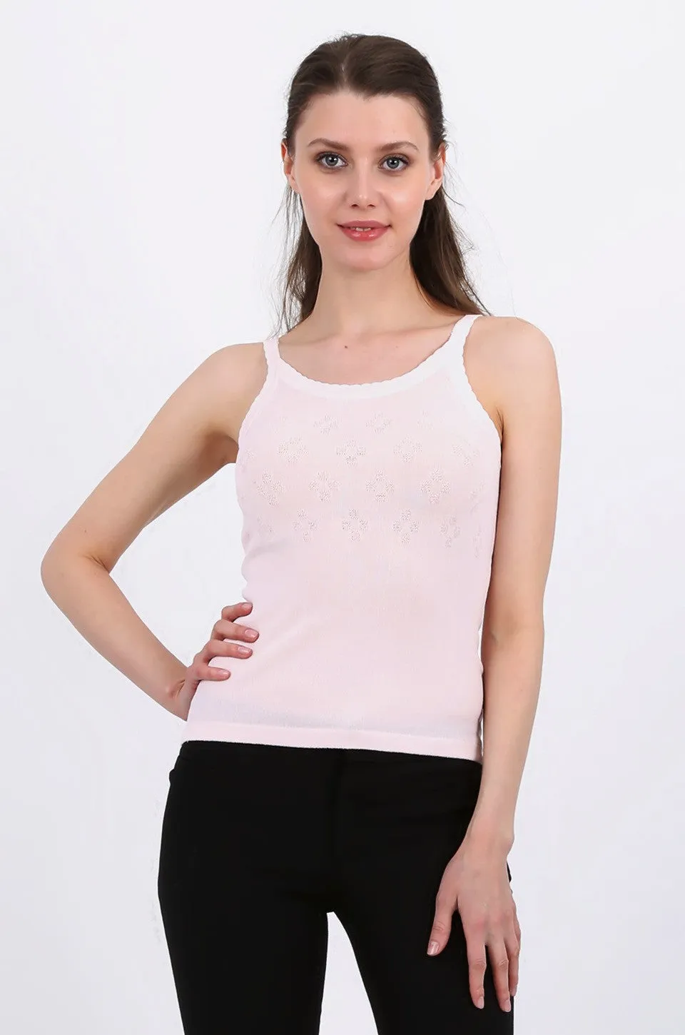 MISS PINKI Valentina knitwear top - pink - knitwear cami - Petite