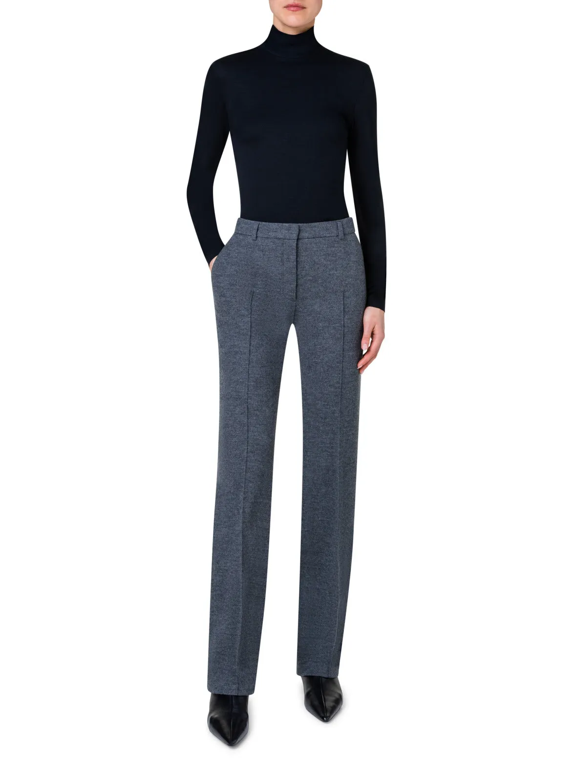 Mock Neck Shirt in Modal Jersey