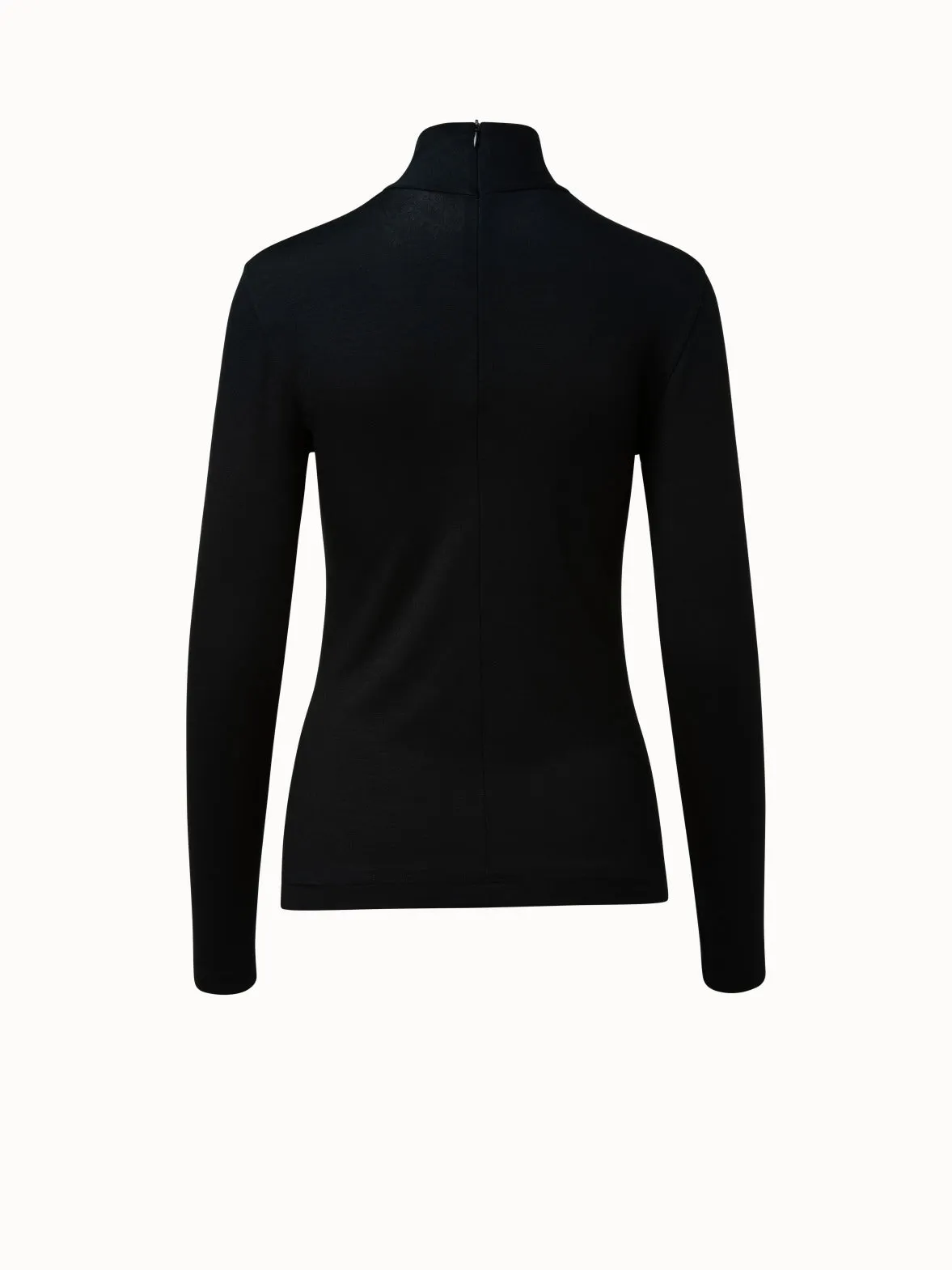 Mock Neck Shirt in Modal Jersey