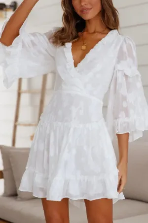 One and Only Collective Inc Chiffon Ruffle Mini Dress