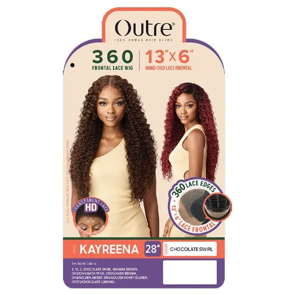 Outre Human Hair Blend 360 Lace Front Wig - KAYREENA