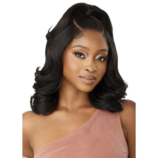 Outre Human Hair Blend 5x5 Lace Closure Wig - HHB BODY WAVE 16"