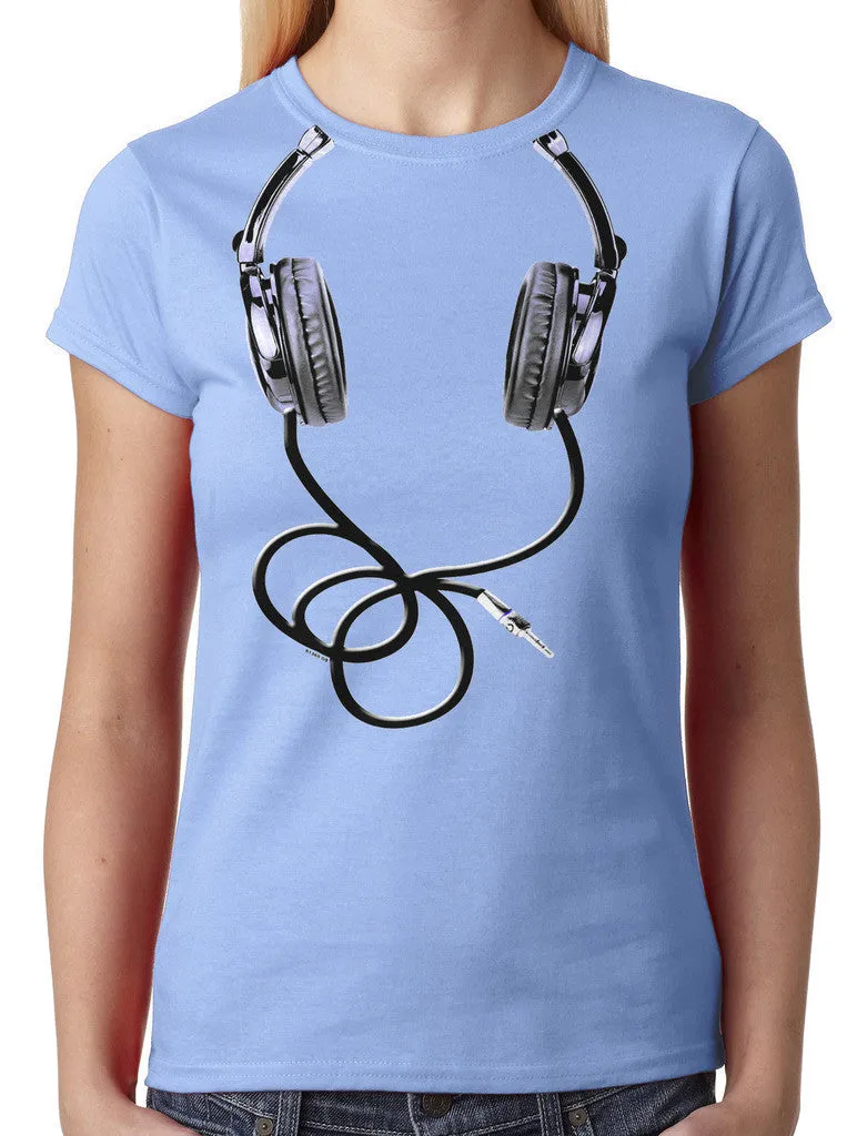 Over Size Headphones Junior Ladies T-shirt