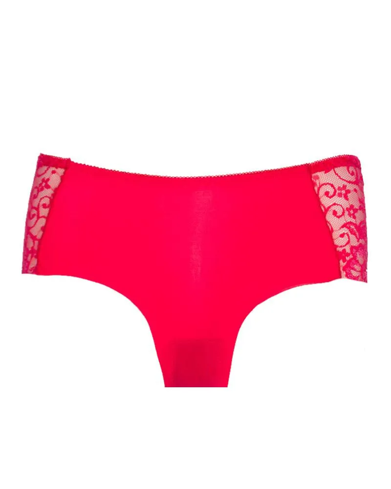 Pack of 3 - Embroidered Cotton Net Panty For Women