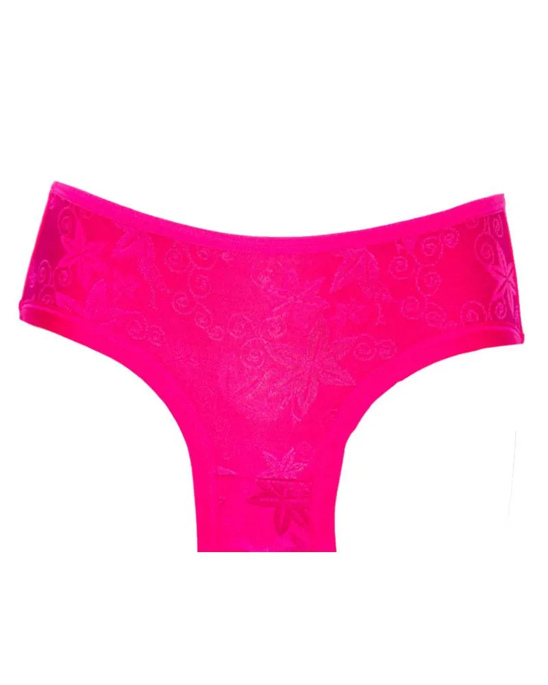 Pack of 3 - Sexy Soft Embroidered Cotton Panty For Ladies