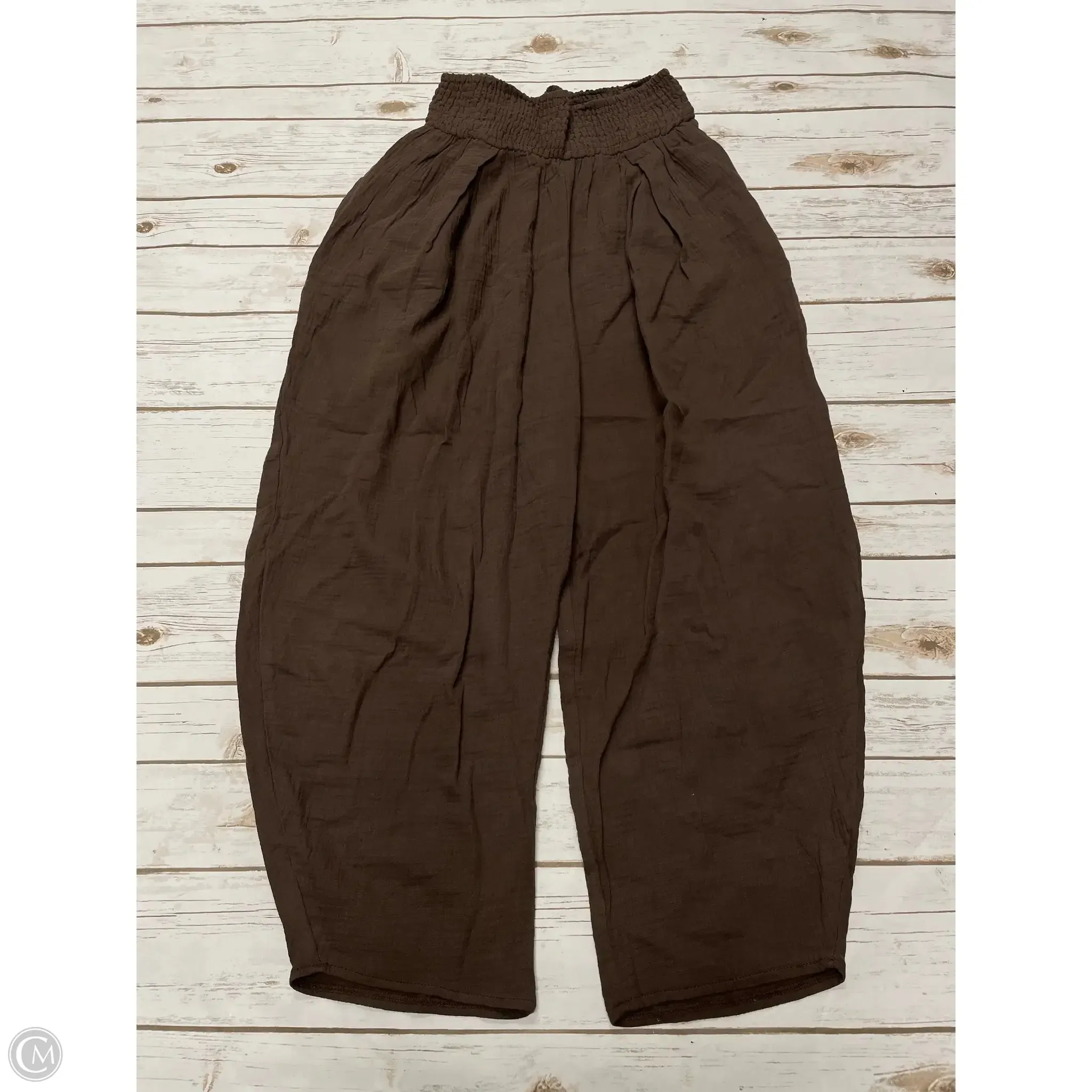 Pants Linen By Cme In Brown, Size: M