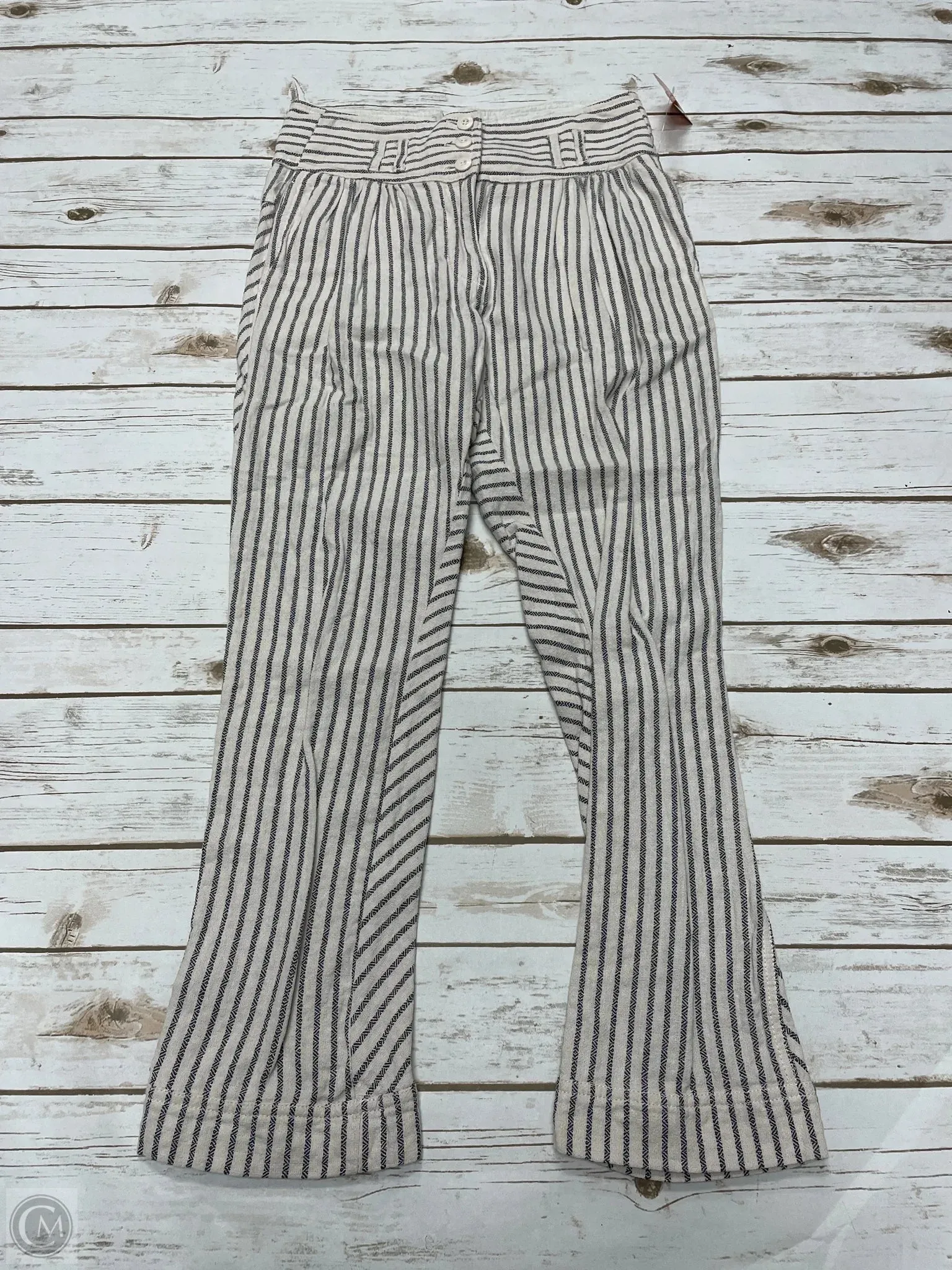 Pants Linen By Free People In Striped Pattern, Size: 2