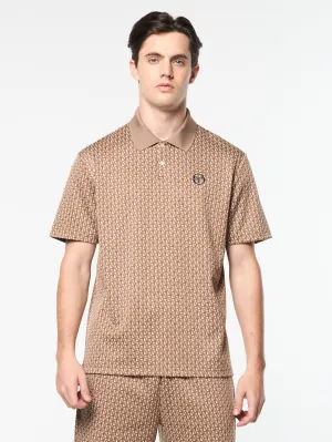 Paolo Knit Polo- Taupe Grey