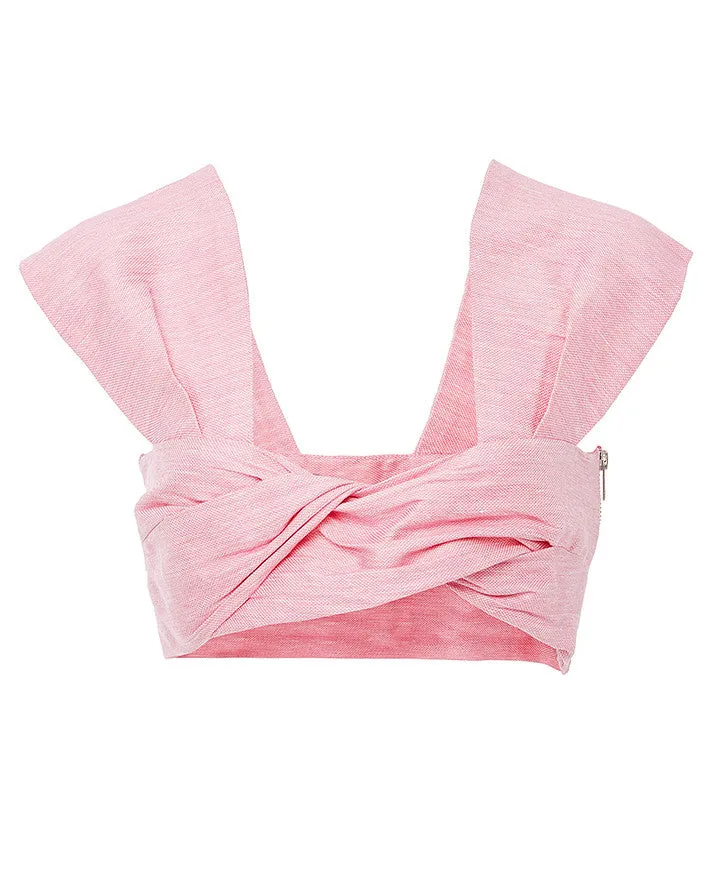 PAPER London | Twist Top in Pink Melange