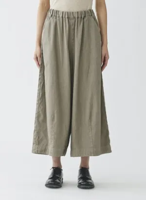 Pas de Calais Linen Cotton Twill Wide Pants