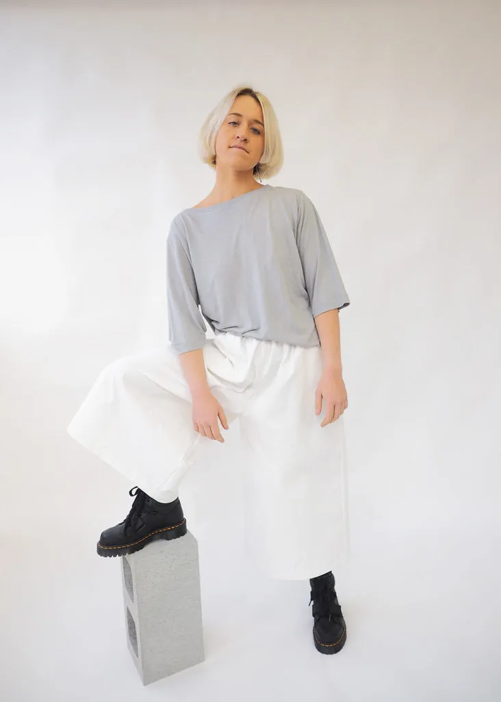 PAVEMENT JAZI TOP - GREY LINEN/MODAL