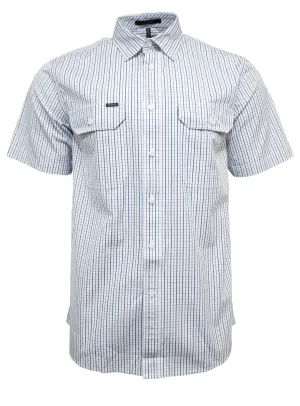Pilbara Short Sleeve Check Double Pocket Shirt