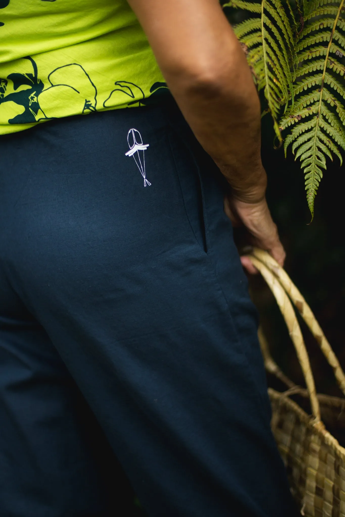 Pilialo | Wide-Leg Pant - navy