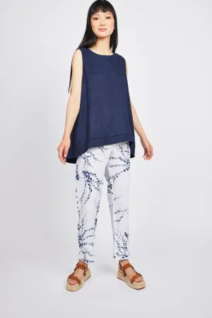 Pistache Sleeveless Linen Top