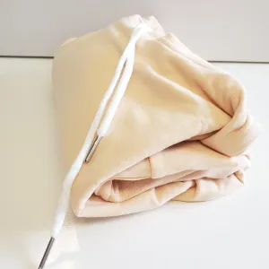 Polyester Long Sleeve Hoodie - Sand