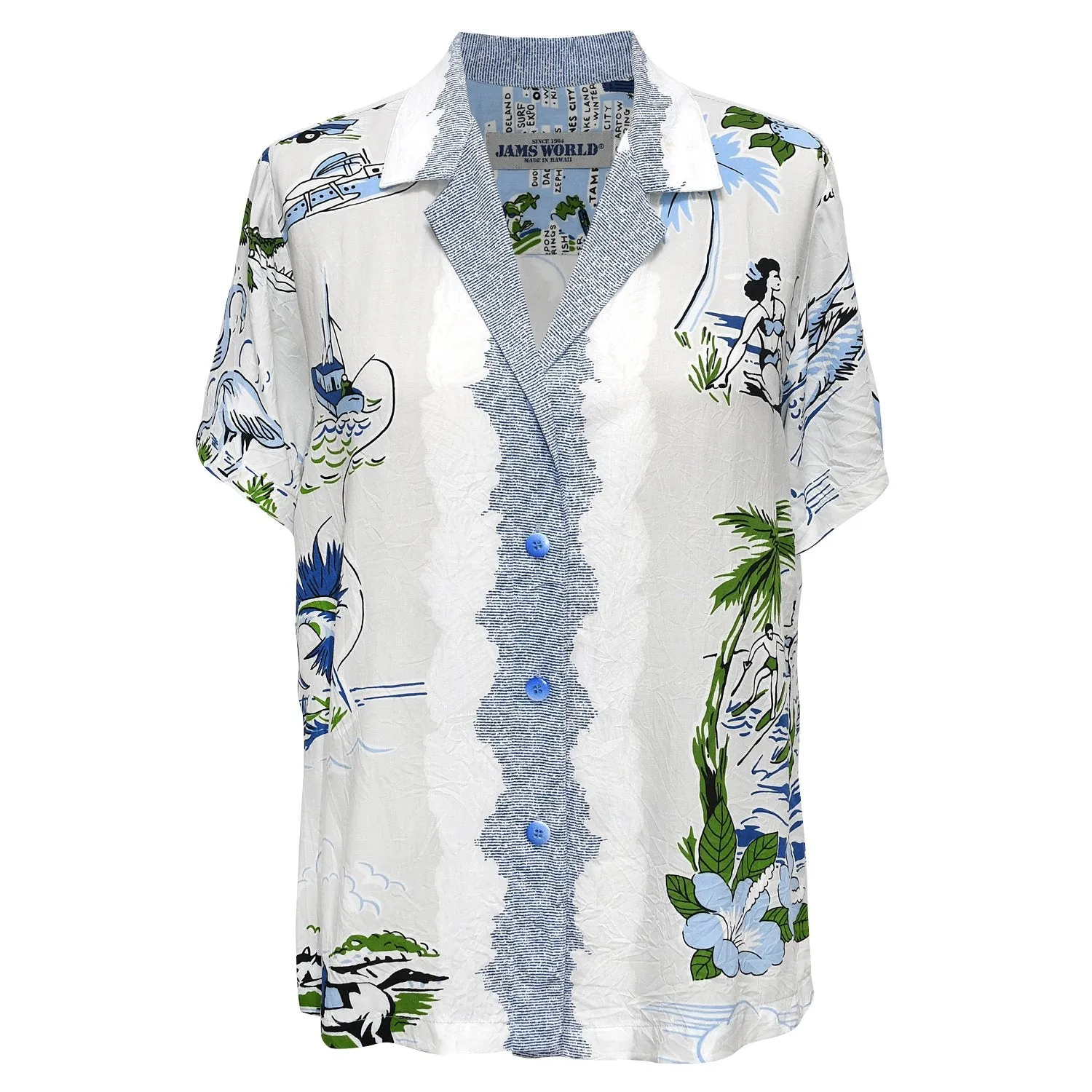 Print Top - Florida White
