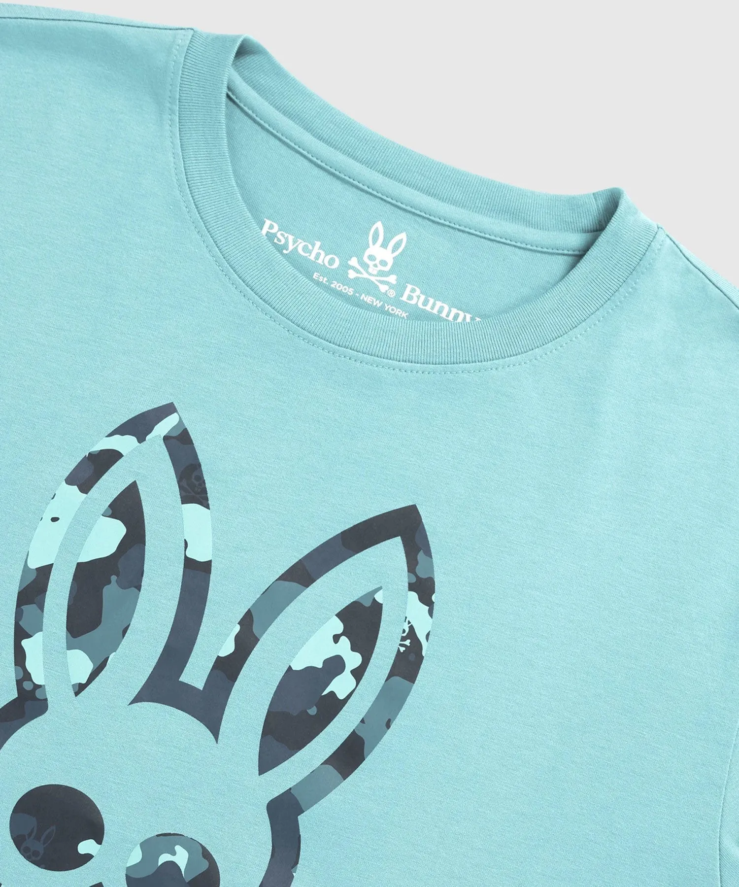Psycho Bunny Howgate Graphic Tee - Miami Teal