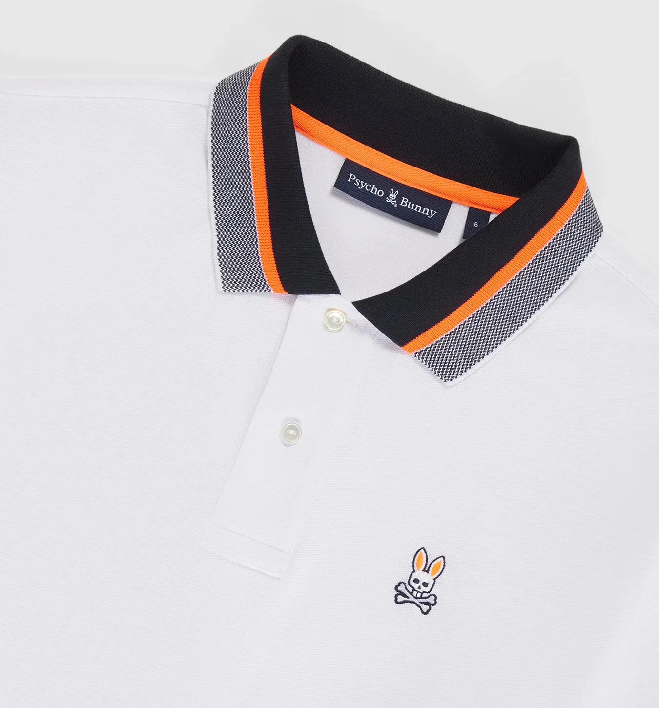 Psycho Bunny Manteno Pique Polo - White