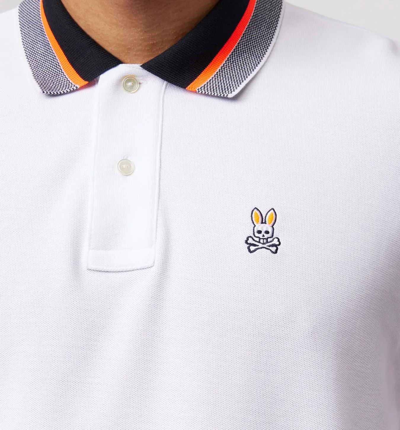 Psycho Bunny Manteno Pique Polo - White
