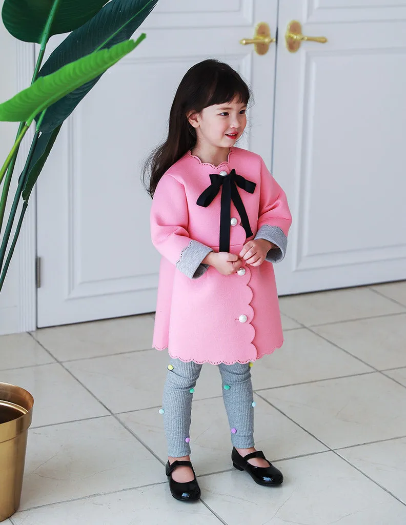 Punched Lace Jacket Pink