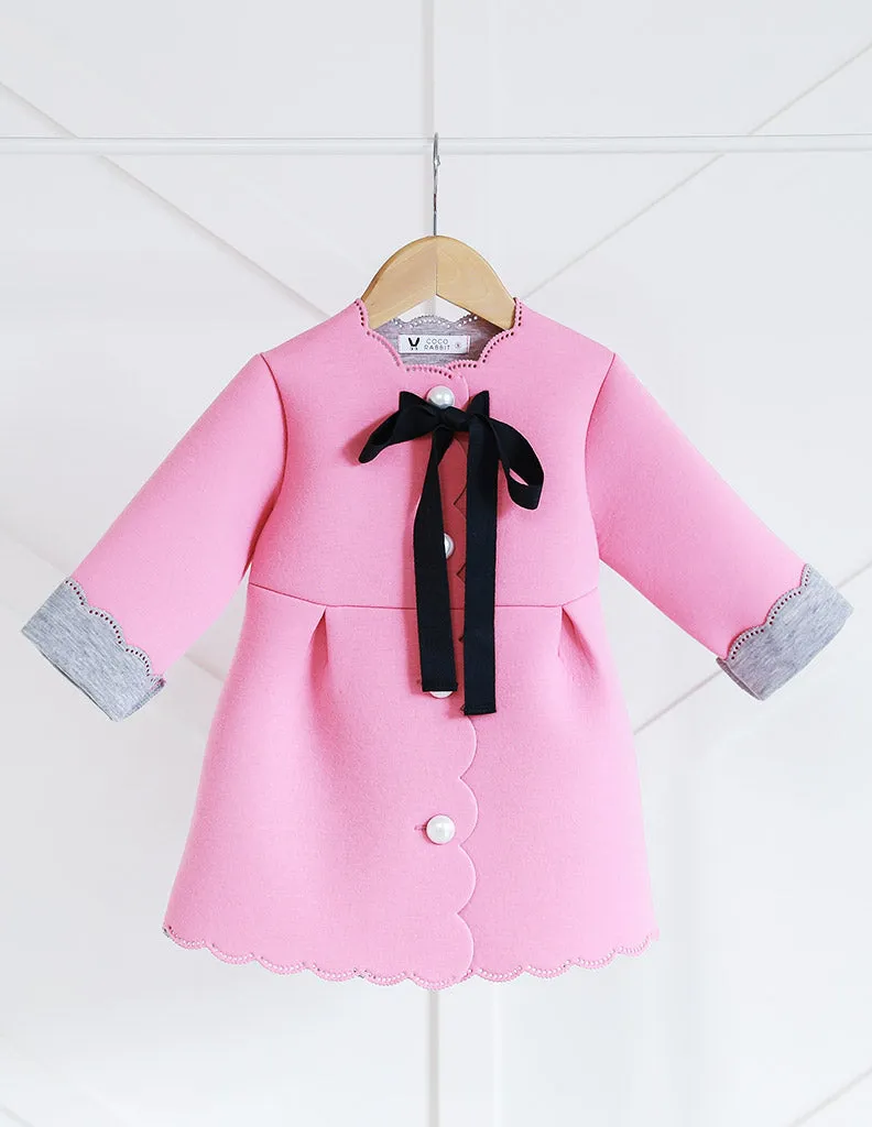 Punched Lace Jacket Pink