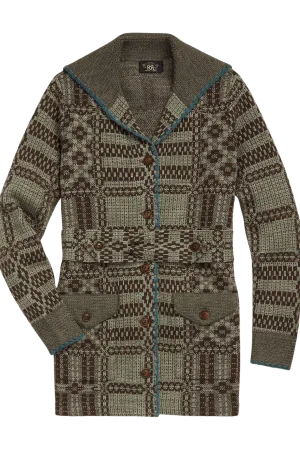 Ralph Lauren Women's Belted Jacquard Cardigan