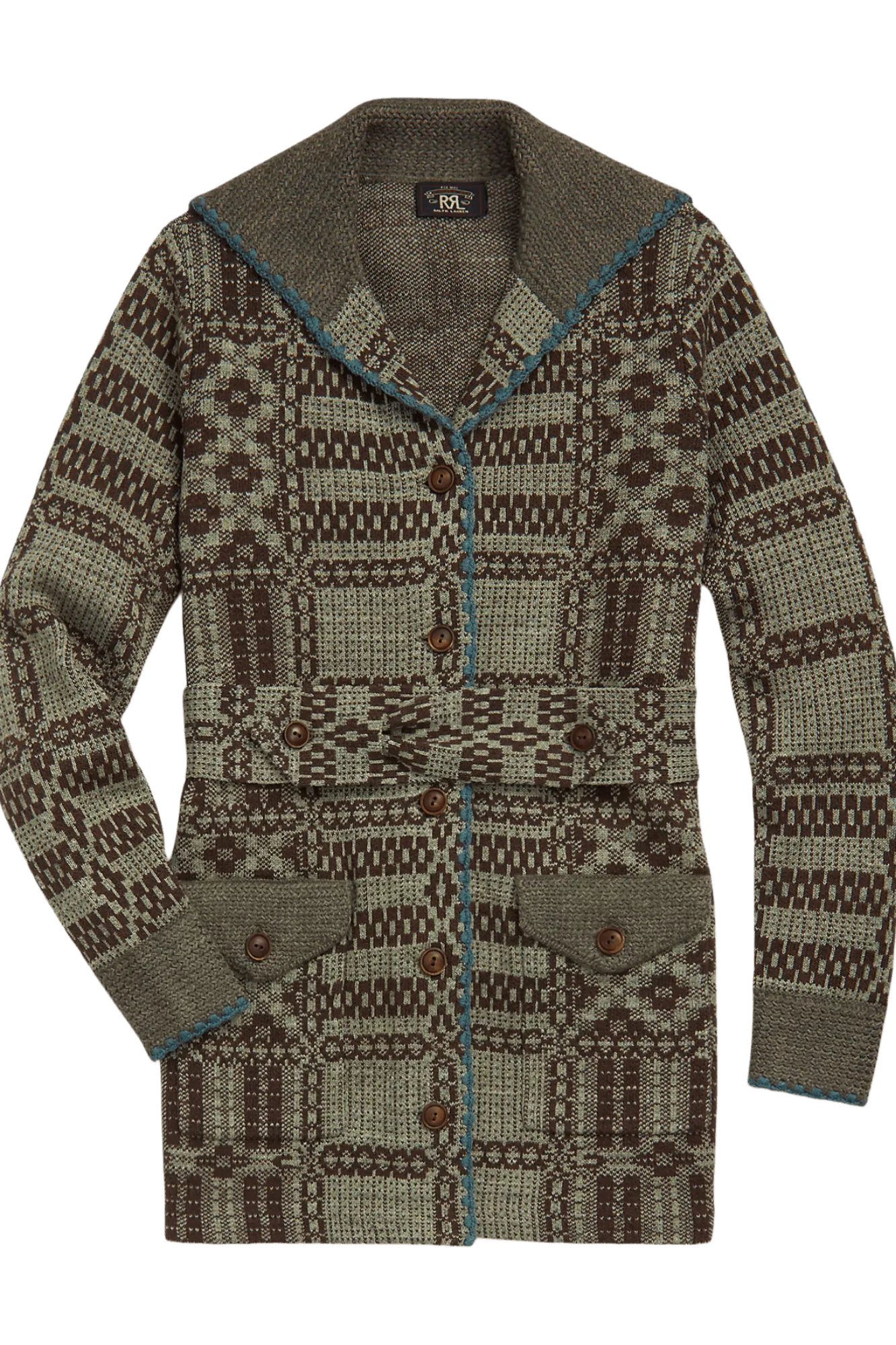 Ralph Lauren Women's Belted Jacquard Cardigan