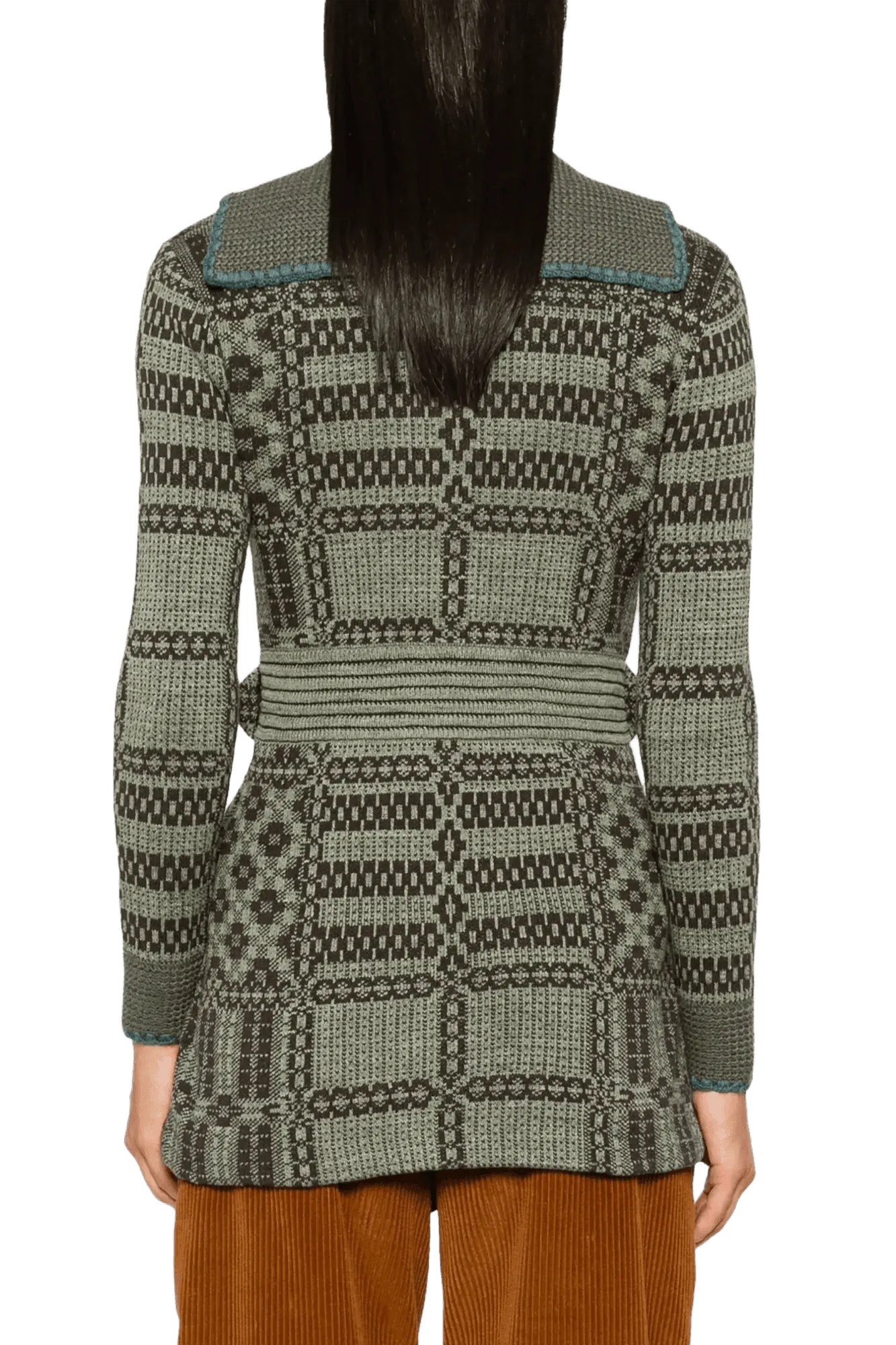 Ralph Lauren Women's Belted Jacquard Cardigan