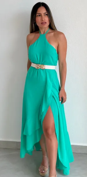Ready for Sunshine Halter Maxi Dress