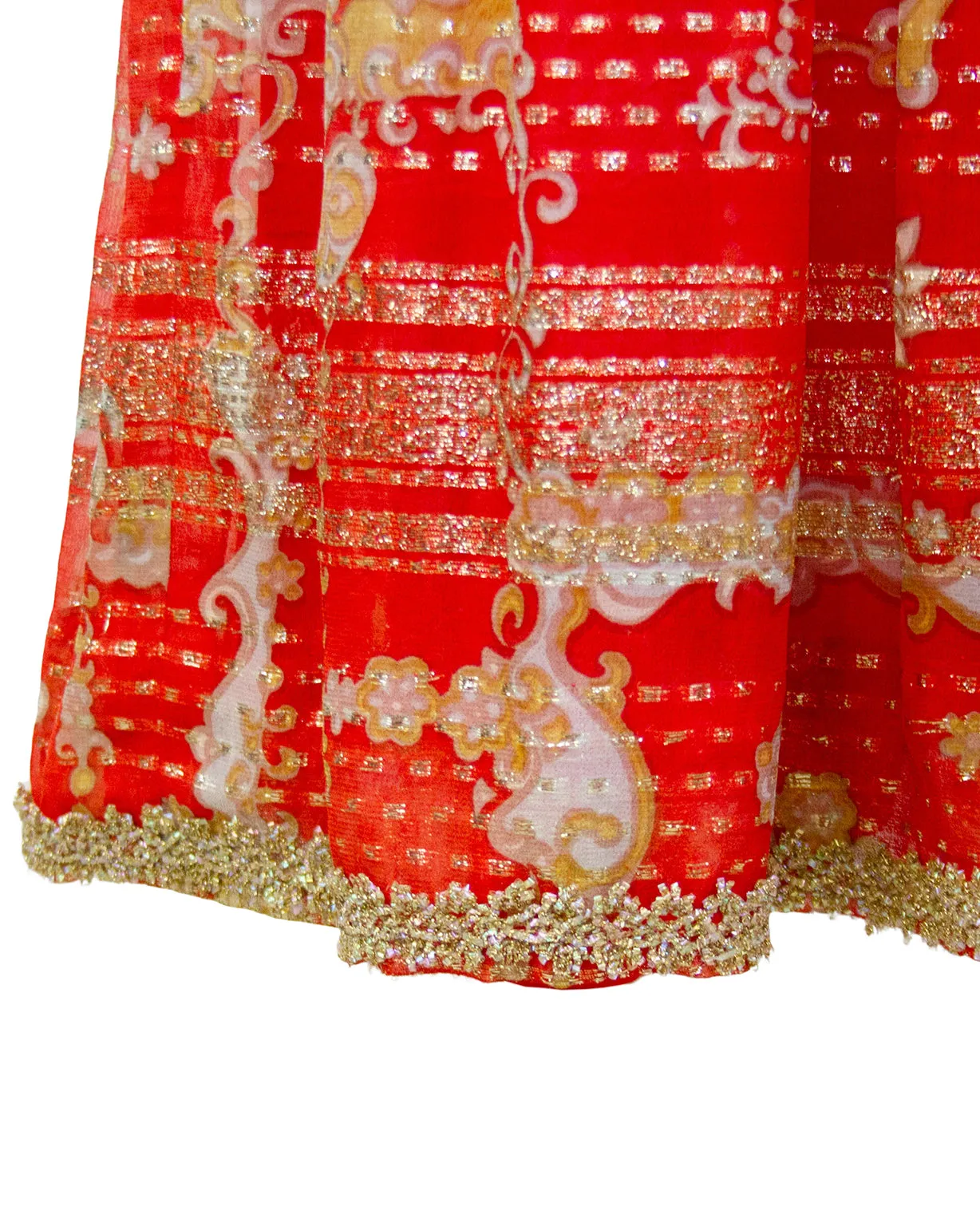 Red and Gold Gown