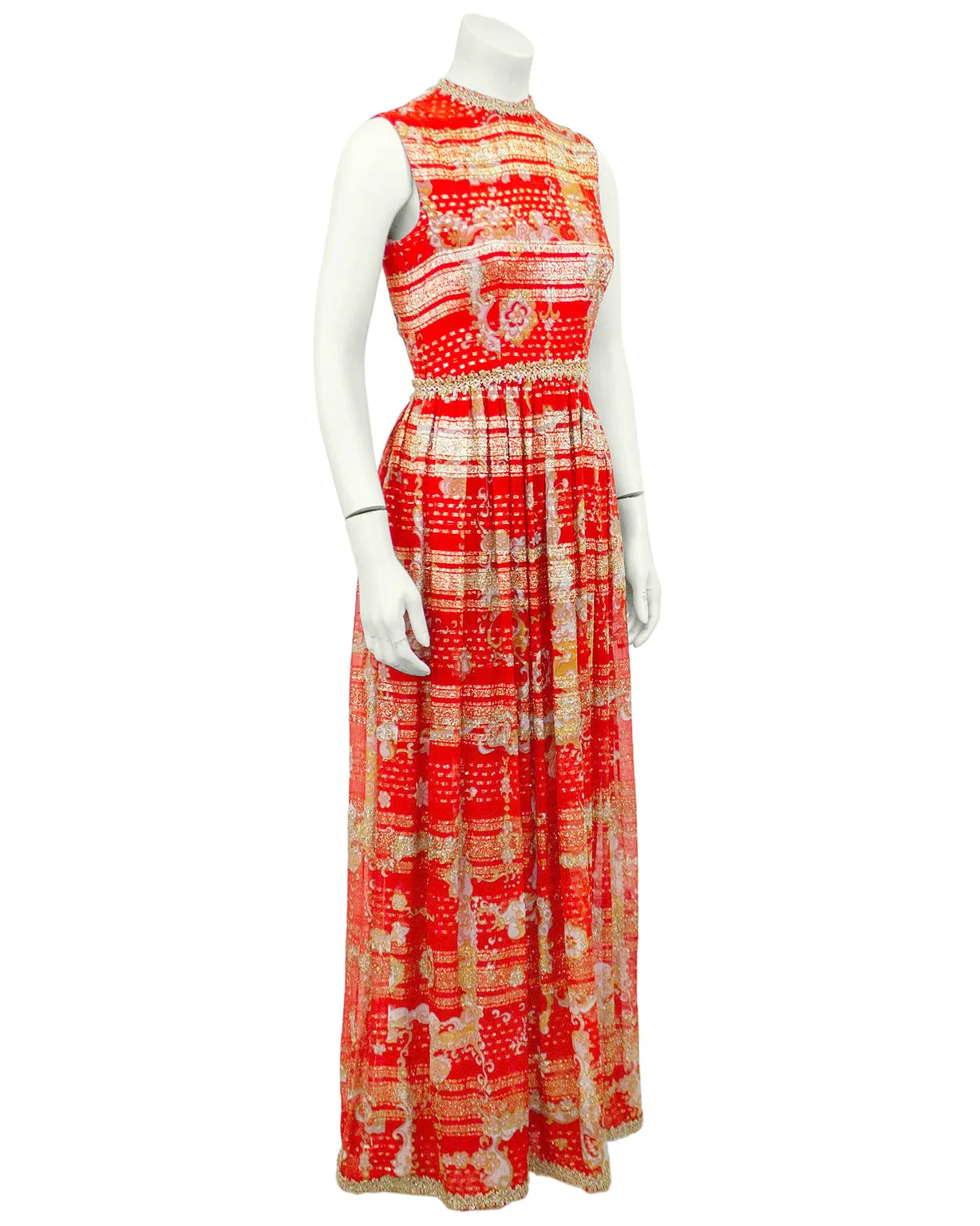 Red and Gold Gown
