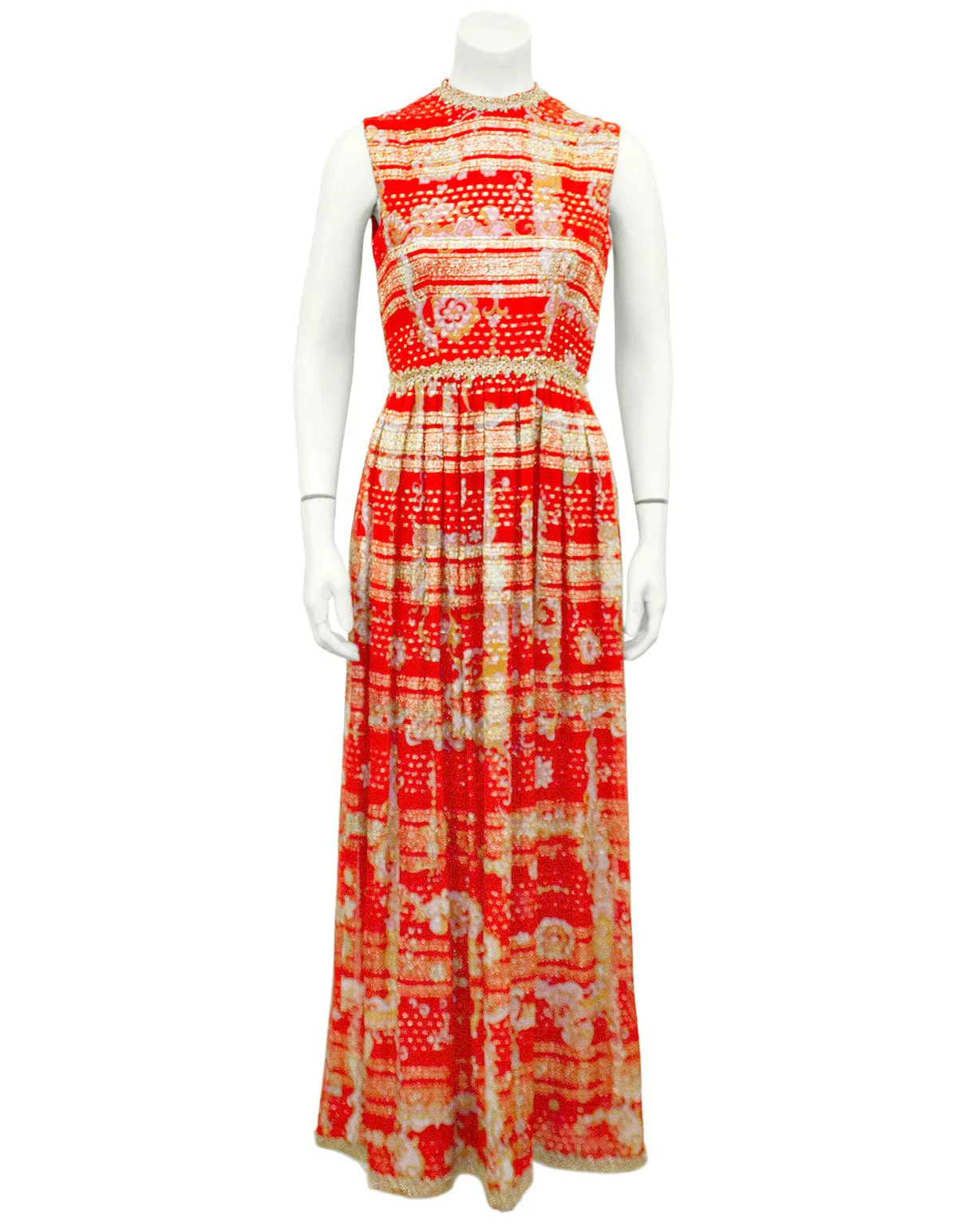 Red and Gold Gown