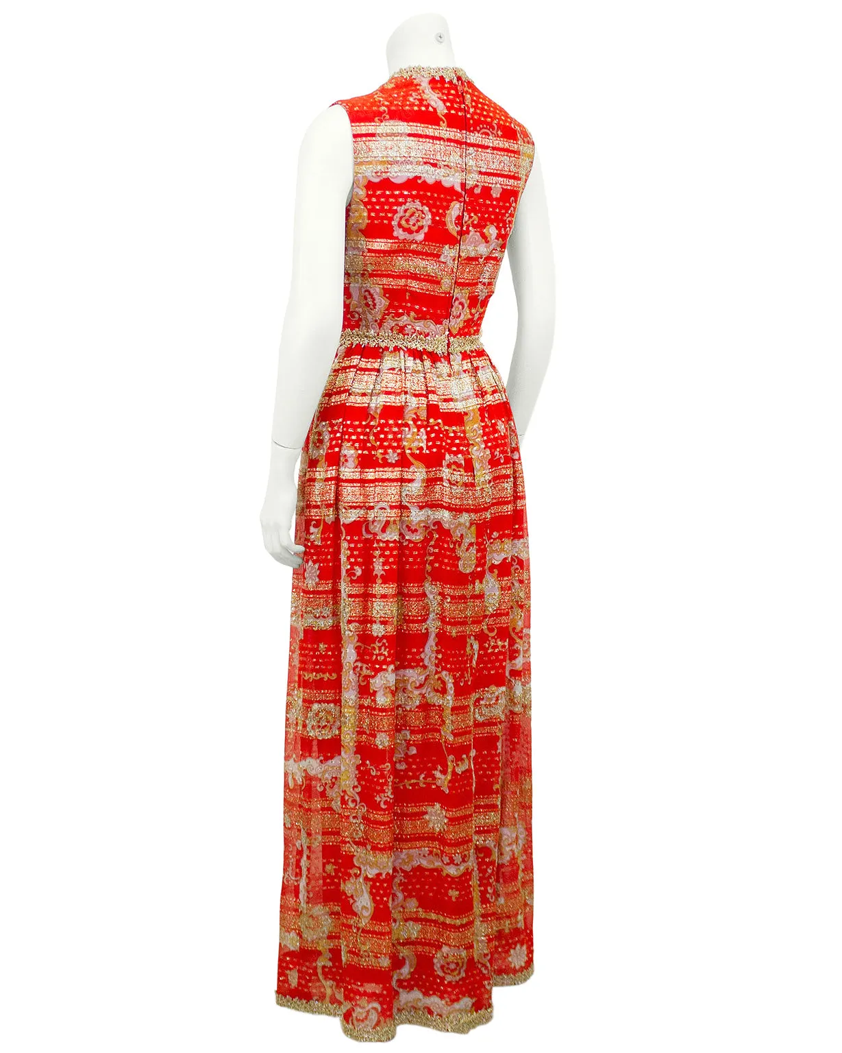 Red and Gold Gown