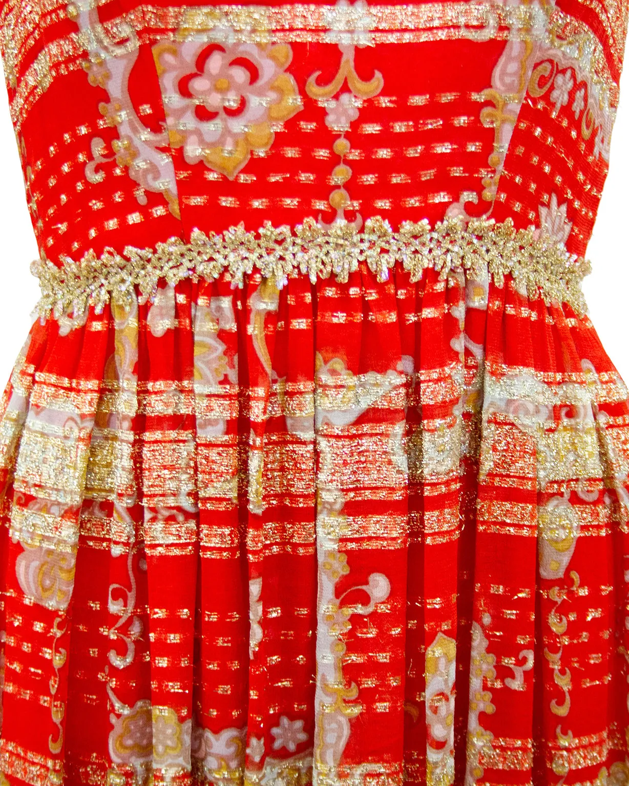 Red and Gold Gown