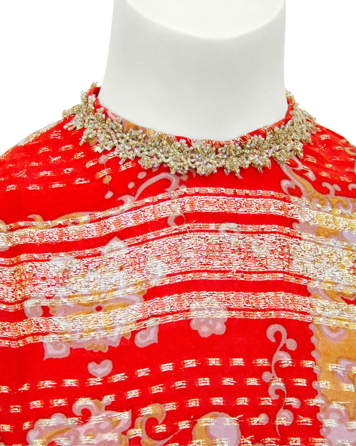 Red and Gold Gown
