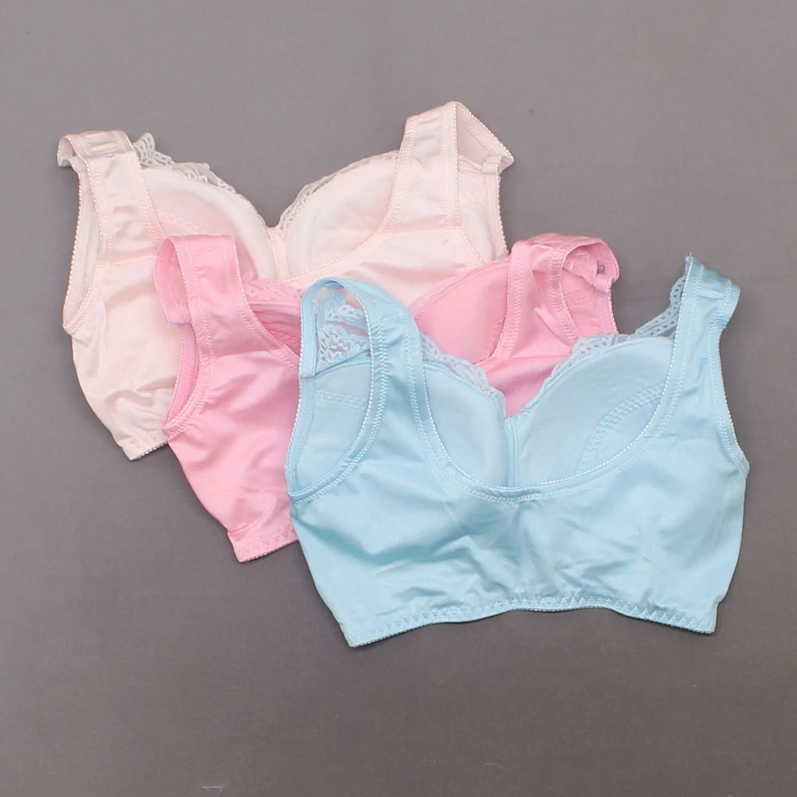 Rhonda Shear 3 Pack Lace Overlay Pin Up Bras