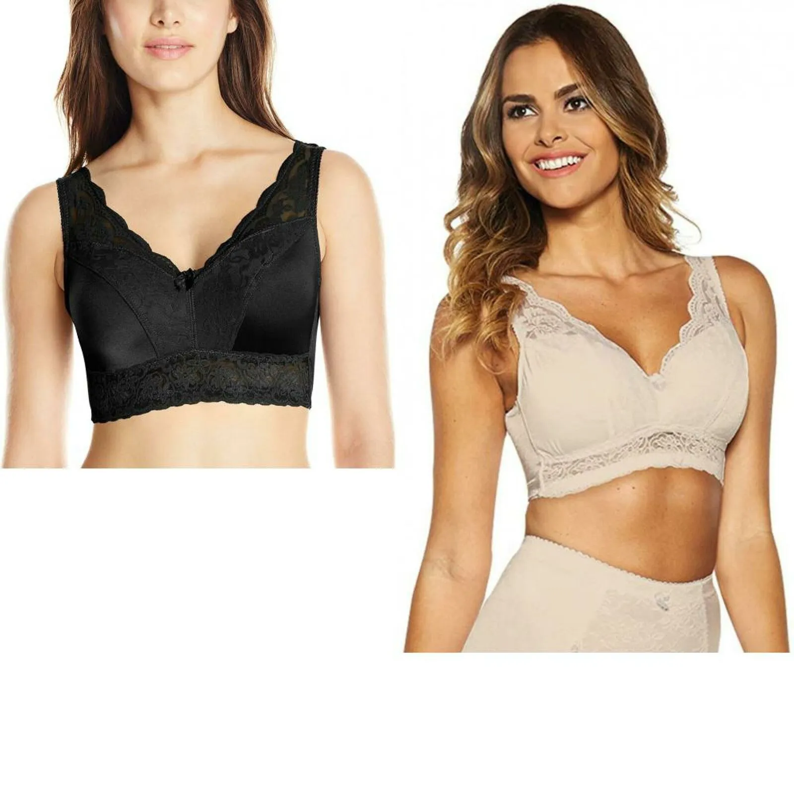 Rhonda Shear Women's Plus Size Pinup Bra With Removable Pads