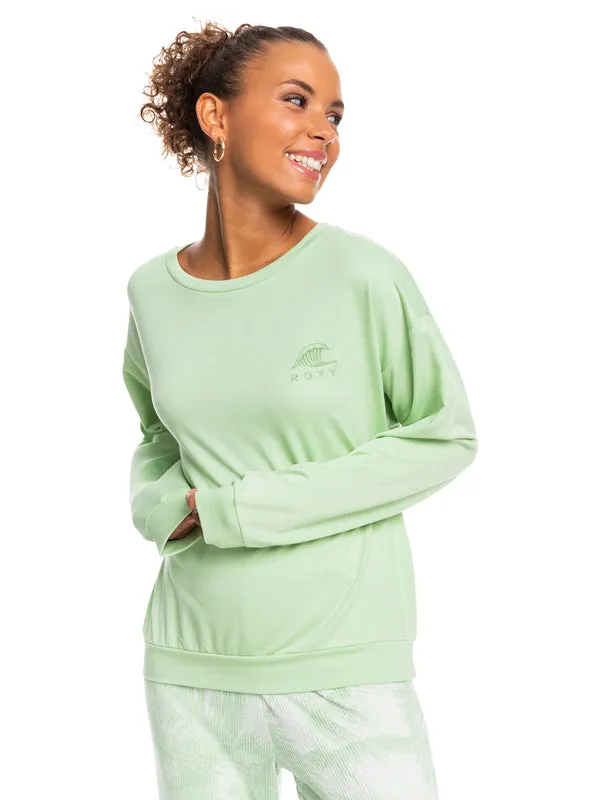 Roxy Womens Surfing by Moonlight Pullover Sweatshirt