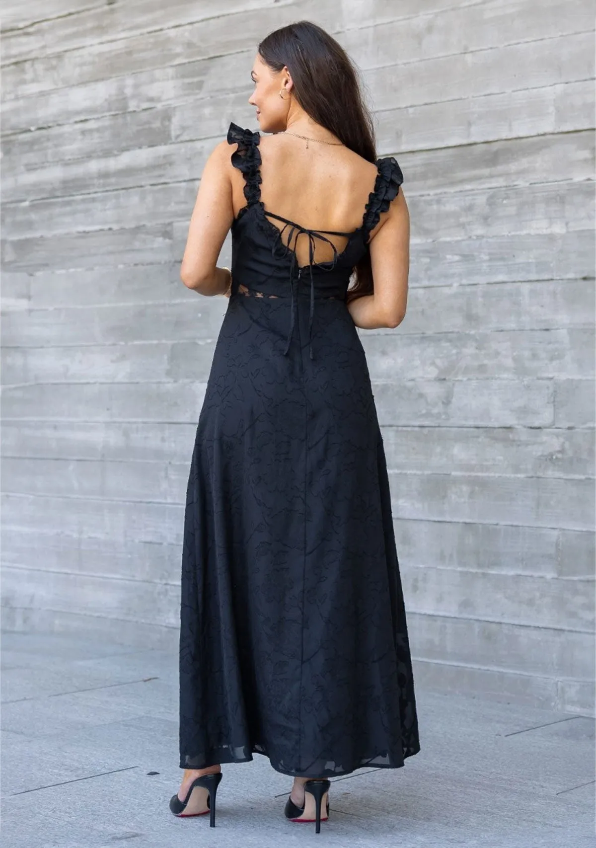 Rumi Burnout Chiffon Dress
