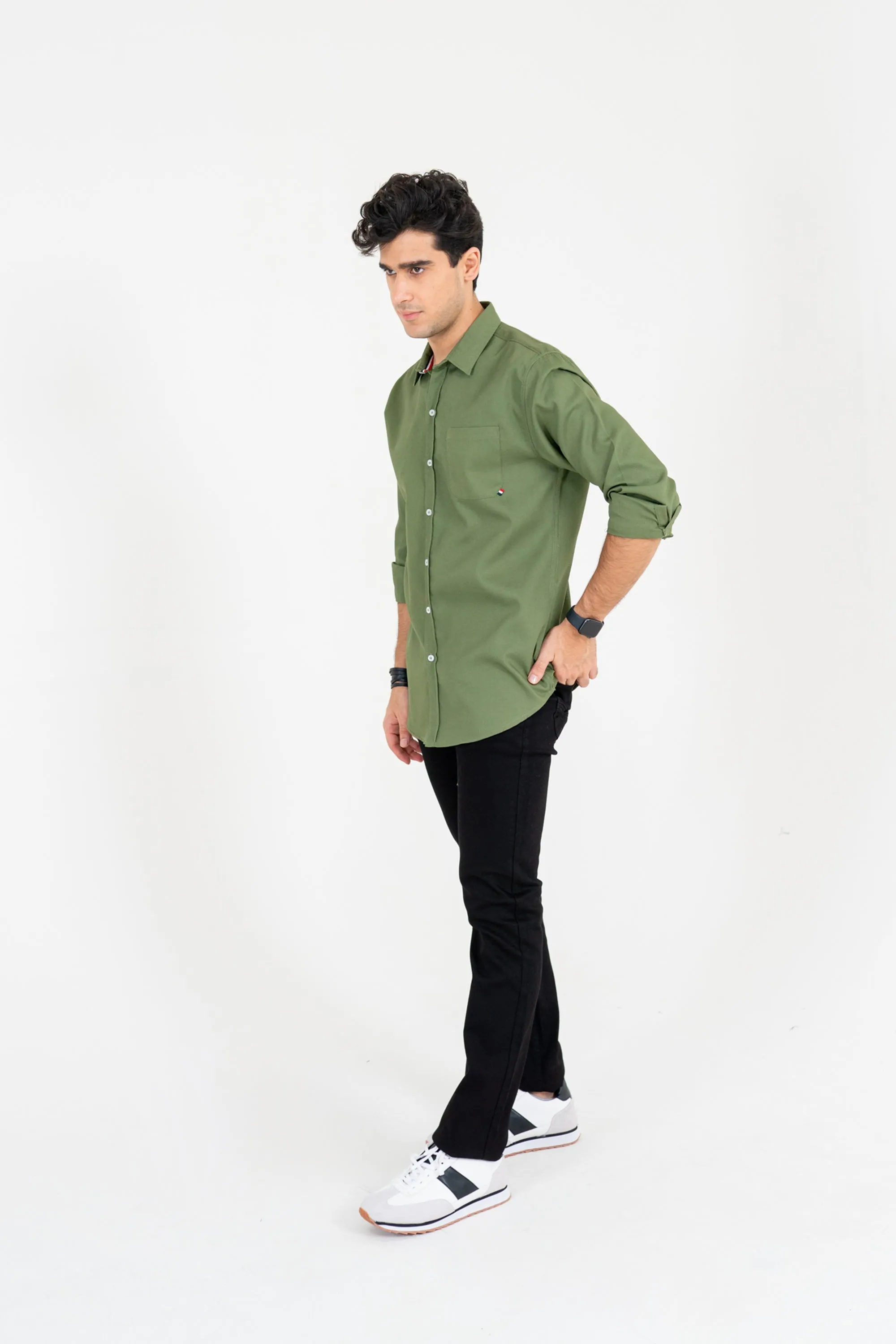 Sage Cotton Shirt