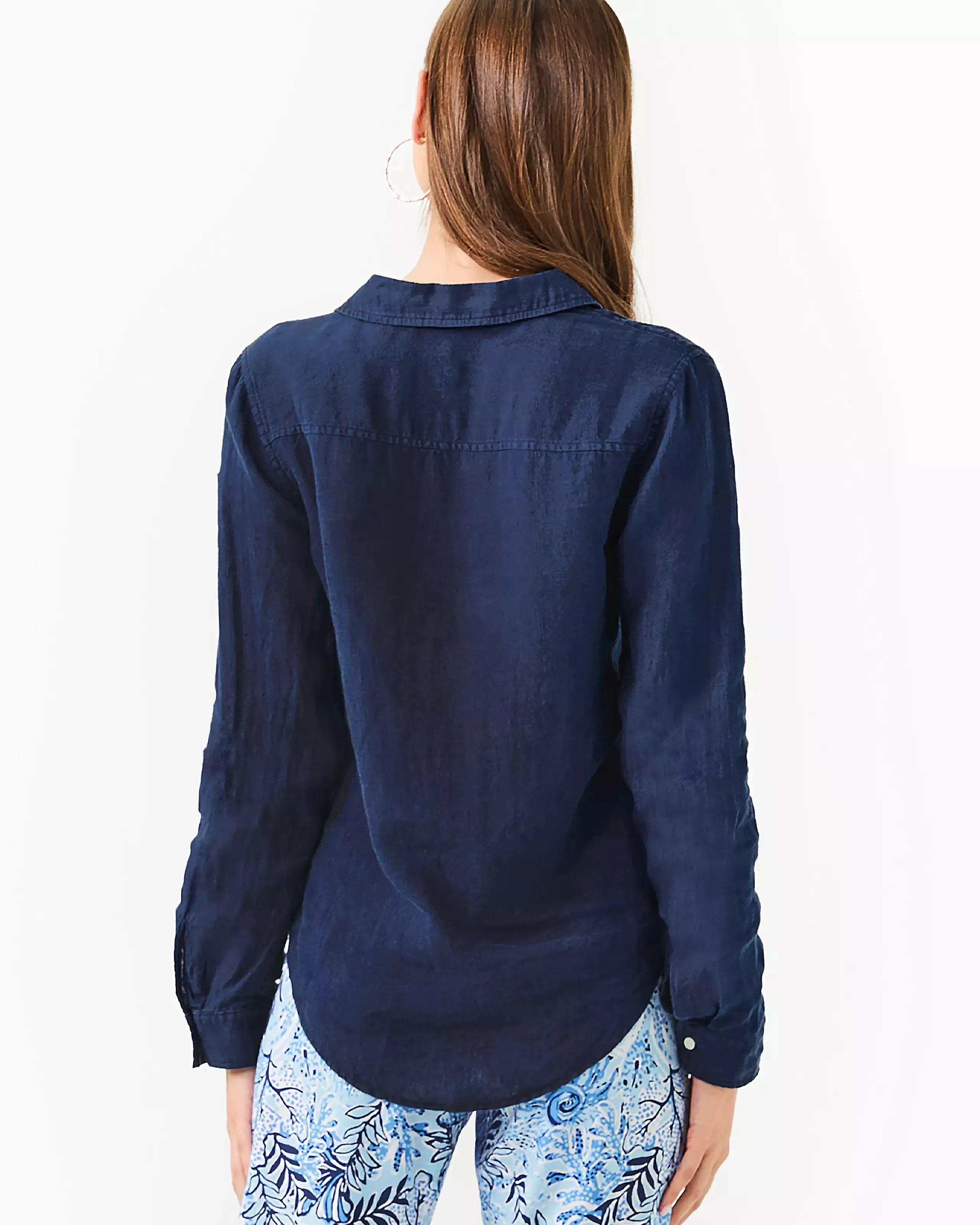 Sea View Button Down (Low Tide Navy)