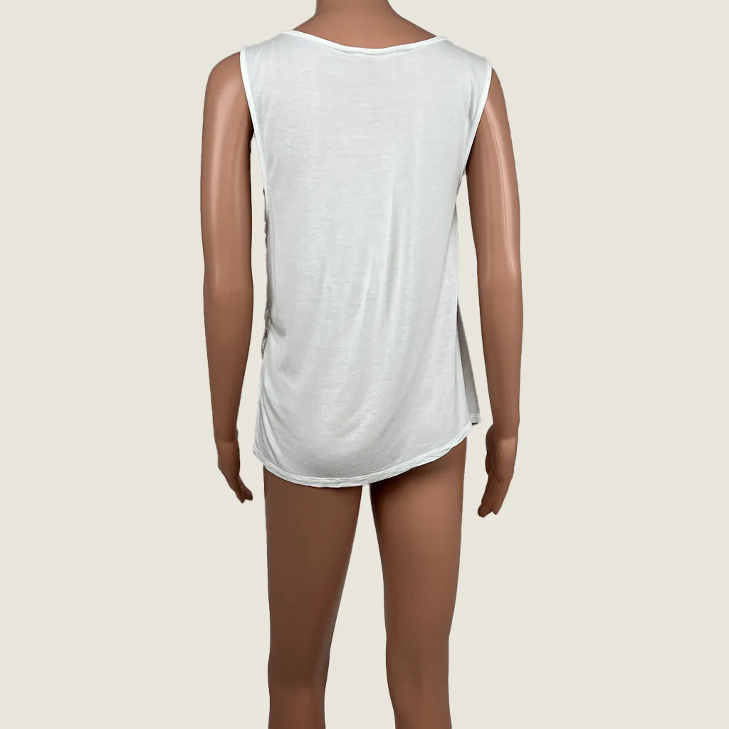 Seed White Lace Tank L