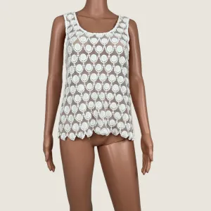 Seed White Lace Tank L