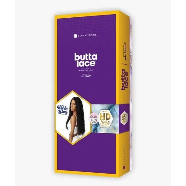 Sensationnel Butta Human Hair Blend Wet & Wavy Lace Front Wig - WATER WAVE 26"