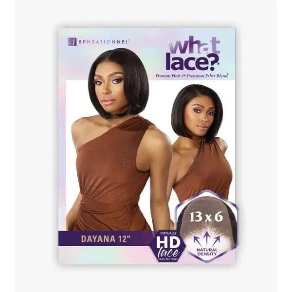 Sensationnel Cloud9 What Lace Human Hair Blend 13x6 Frontal Lace Wig - DAYANA 12″