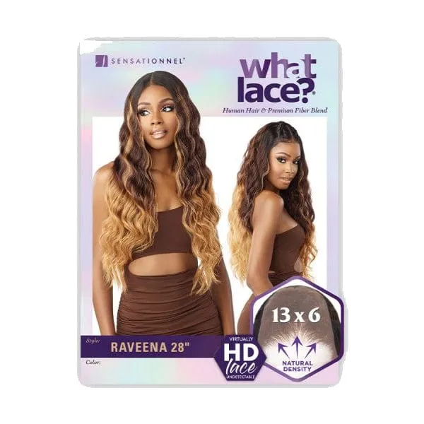 Sensationnel Cloud9 What Lace Human Hair Blend 13x6 Frontal Lace Wig - RAVEENA 28"