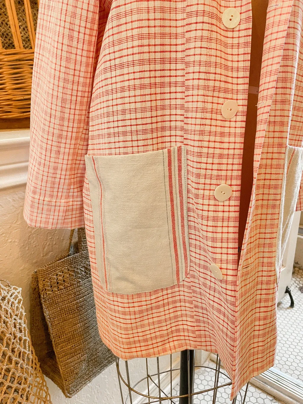 Short French Linen Coat