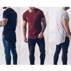 Short Front Long Casual T Shirts